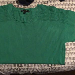 Emerald short sleeve sweater